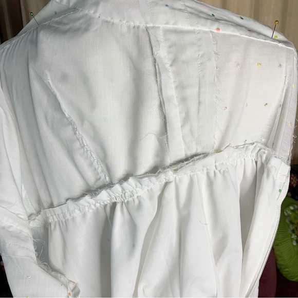 70s Eyelet Halter Dress - Picture 8 of 10